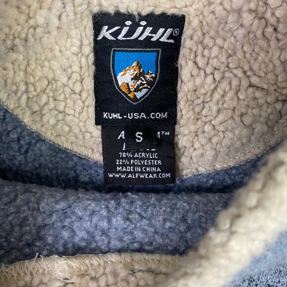 Kuhl Alfpaca Fleece Pullover Sweater Top Women's Small Blue Roll Neck hiking - Picture 5 of 9